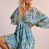 Robe courte, style kimono