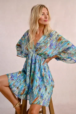Robe courte, style kimono
