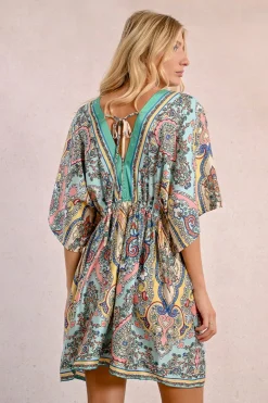 Robe courte style kimono