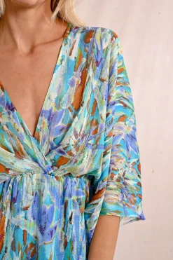 Robe courte, style kimono
