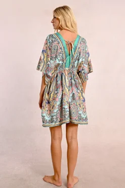Robe courte style kimono