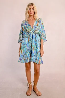 Robe courte, style kimono