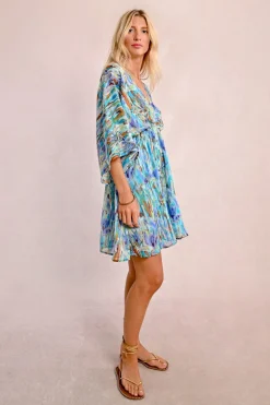 Robe courte, style kimono