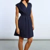 Robe courte, taille élastiquée