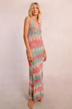 Robe de plage ajourée