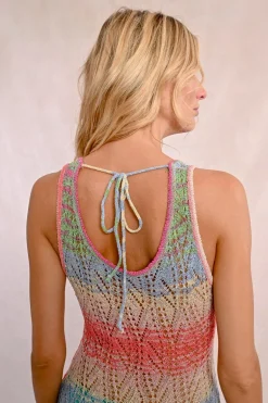 Robe de plage ajourée