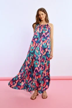 Robe longue à fines bretelles