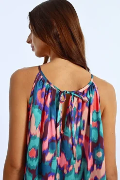 Robe longue à fines bretelles