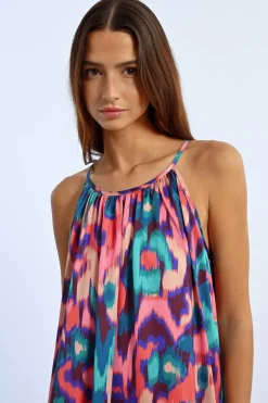 Robe longue à fines bretelles