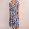 Robe longue à imprimé