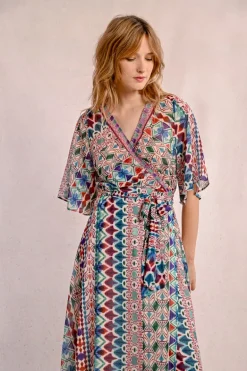 Robe longue à imprimé