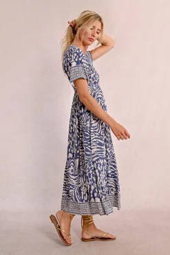 Robe longue à imprimé