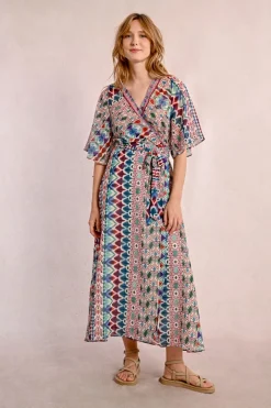 Robe longue à imprimé