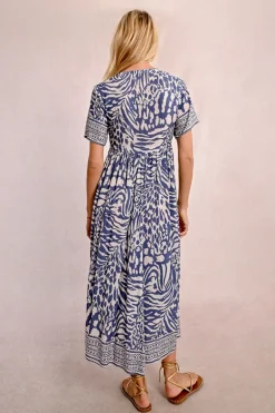 Robe longue à imprimé