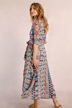 Robe longue à imprimé