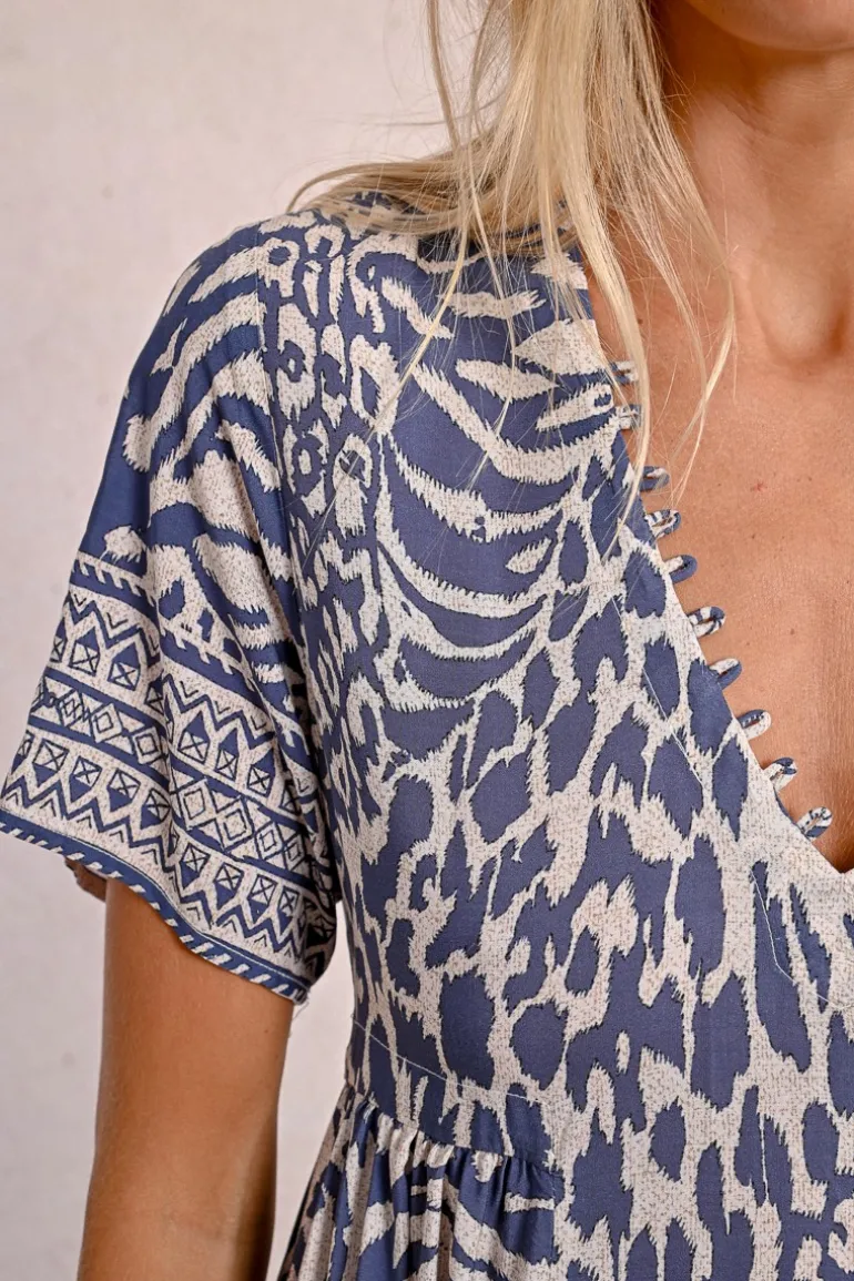 Robe longue à imprimé