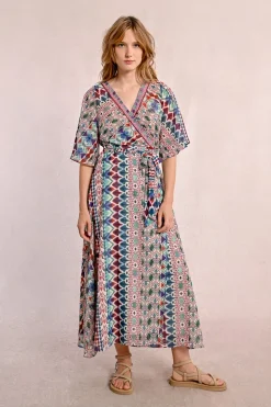 Robe longue à imprimé