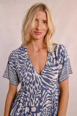 Robe longue à imprimé