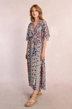 Robe longue à imprimé