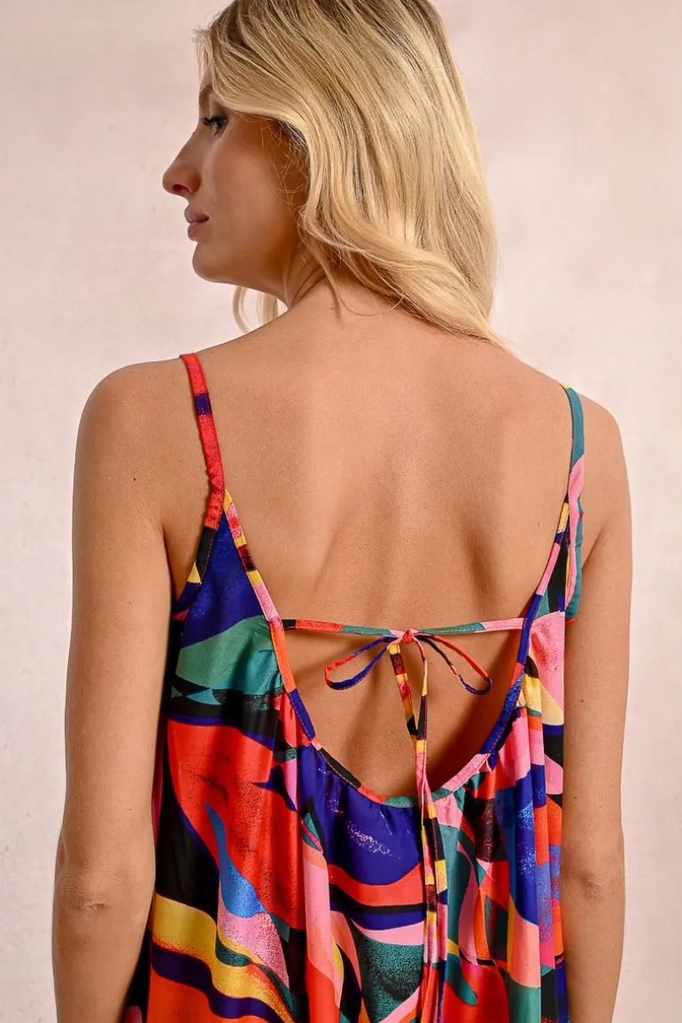 Robe longue à imprimé floral