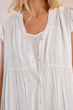 Robe longue à multi-volants