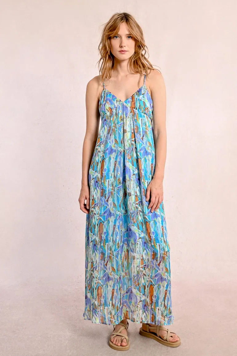 Robe longue, à nouer dans le dos