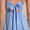 Robe longue à pois