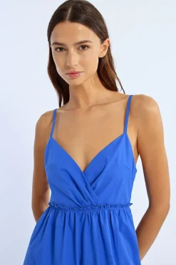 Robe longue à volant