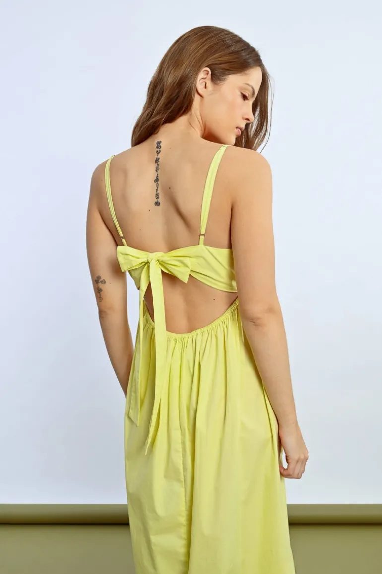 Robe longue à volant