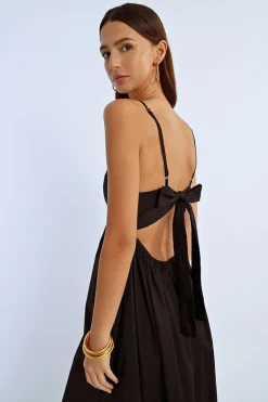 Robe longue à volant