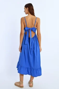 Robe longue à volant
