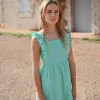 Robe longue à volants