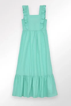 Robe longue à volants