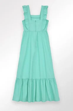 Robe longue à volants