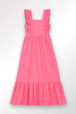 Robe longue à volants