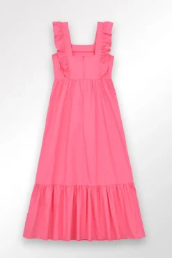 Robe longue à volants