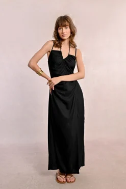 Robe longue asymétrique