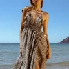 Robe longue asymétrique