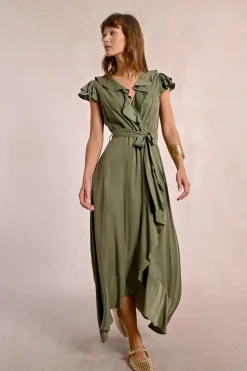 Robe longue asymétrique
