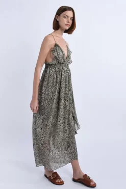 Robe longue asymétrique