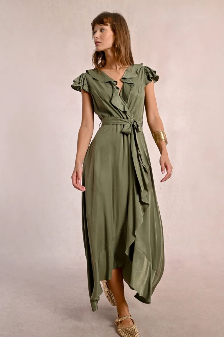 Robe longue asymétrique