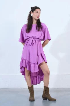 Robe longue asymétrique