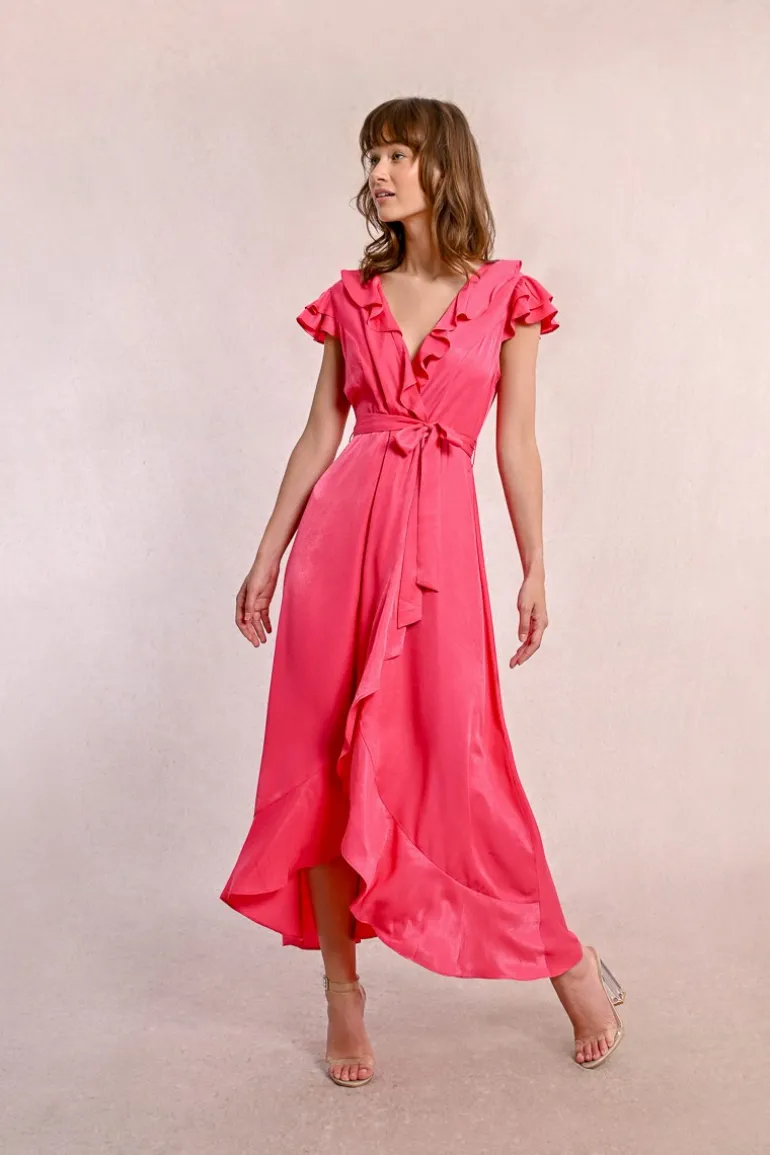 Robe longue asymétrique