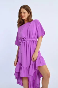 Robe longue asymétrique