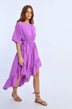 Robe longue asymétrique