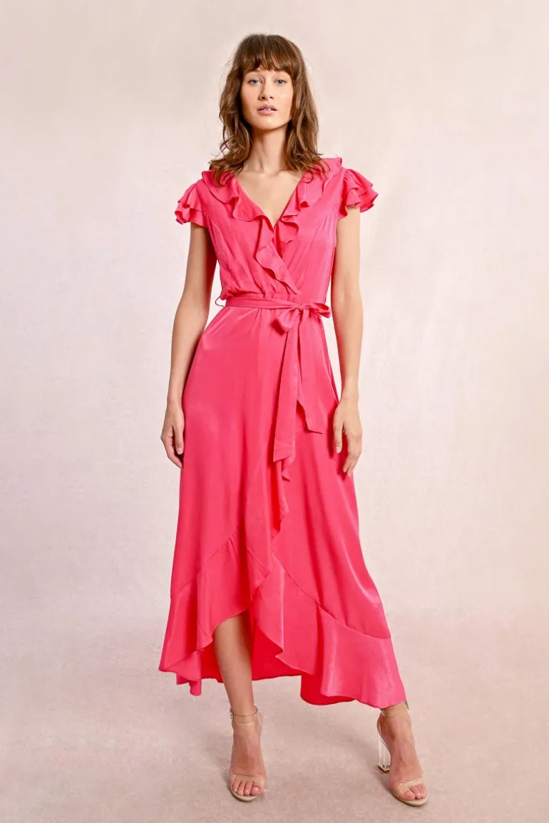 Robe longue asymétrique
