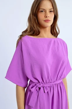 Robe longue asymétrique