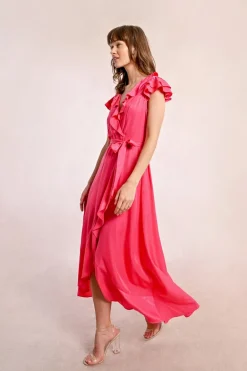 Robe longue asymétrique