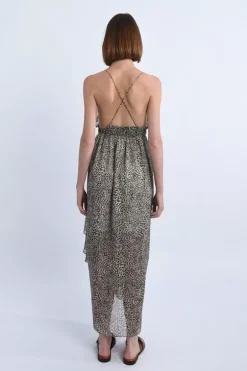 Robe longue asymétrique