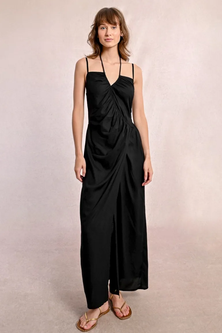 Robe longue asymétrique